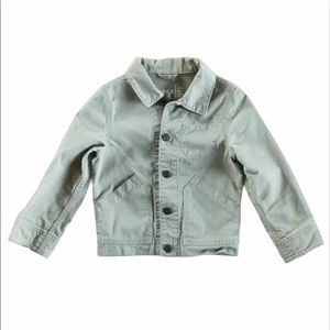 Gap khaki button up jacket w/pockets